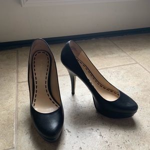 Enzo Angiolini Black Leather Heels